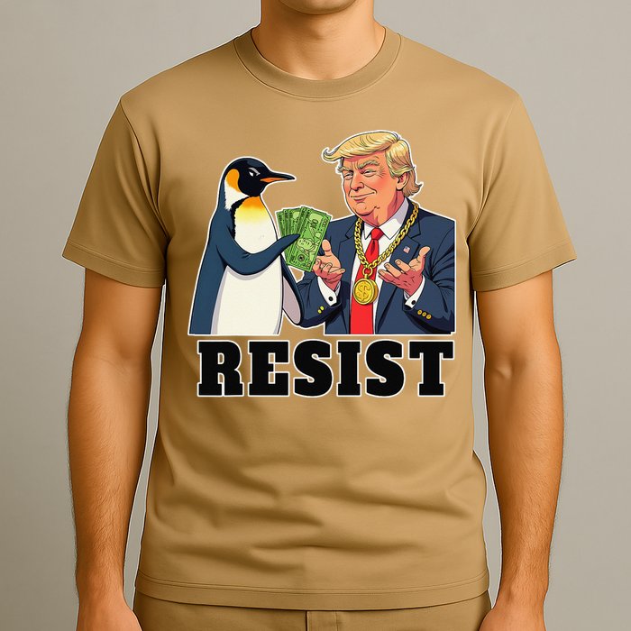 No Tariffs Penguin Protest Heard Island I Stand With T-Shirt