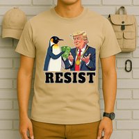 No Tariffs Penguin Protest Heard Island I Stand With T-Shirt