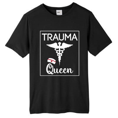 Nurse Trauma Queen Gift Tall Fusion ChromaSoft Performance T-Shirt