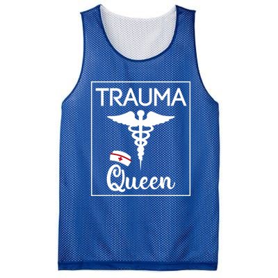 Nurse Trauma Queen Gift Mesh Reversible Basketball Jersey Tank