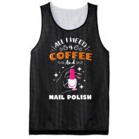 Nail Tech Quote Work Uniform Coffee Nail Polish Mesh Reversible Basketball Jersey Tank