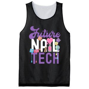 Nail Tech Quote Work Uniform Nail Polish Future Mesh Reversible Basketball Jersey Tank