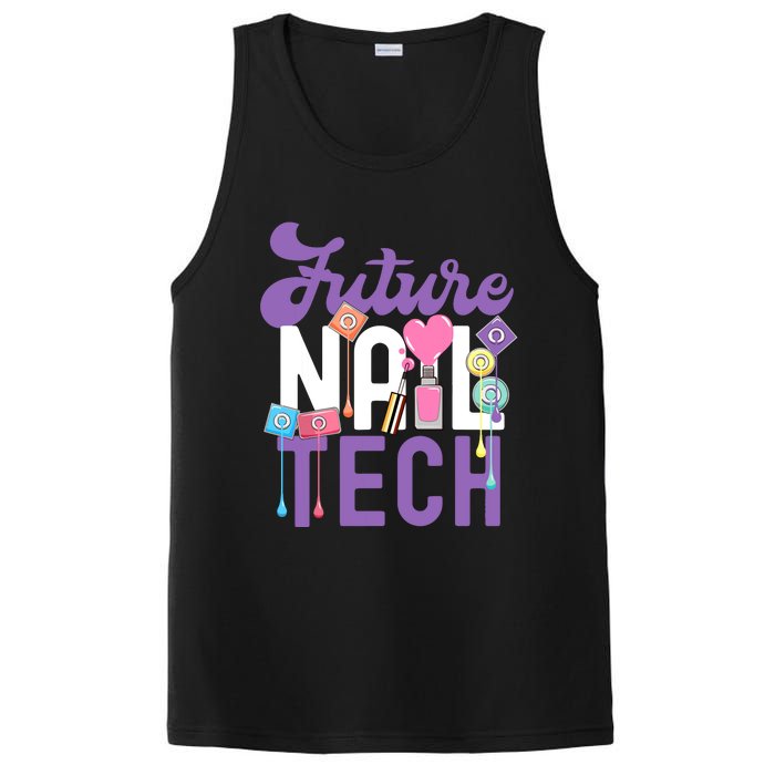 Nail Tech Quote Work Uniform Nail Polish Future PosiCharge Competitor Tank