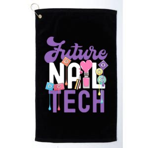 Nail Tech Quote Work Uniform Nail Polish Future Platinum Collection Golf Towel