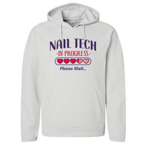 Nail Tech Quote Work Uniform Nail Polish Future Performance Fleece Hoodie