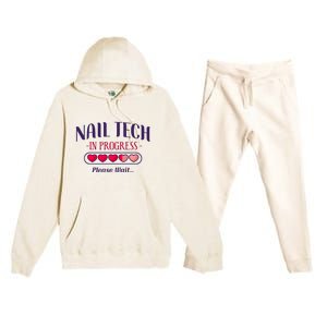 Nail Tech Quote Work Uniform Nail Polish Future Premium Hooded Sweatsuit Set