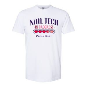 Nail Tech Quote Work Uniform Nail Polish Future Softstyle CVC T-Shirt