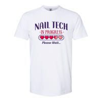 Nail Tech Quote Work Uniform Nail Polish Future Softstyle CVC T-Shirt