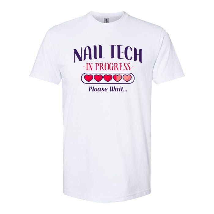 Nail Tech Quote Work Uniform Nail Polish Future Softstyle CVC T-Shirt