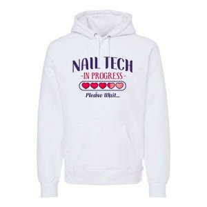 Nail Tech Quote Work Uniform Nail Polish Future Premium Hoodie