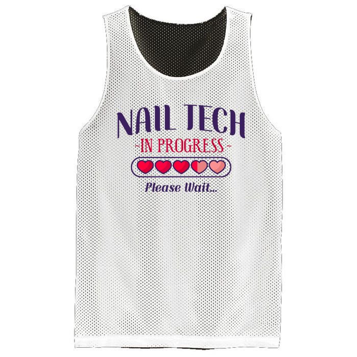 Nail Tech Quote Work Uniform Nail Polish Future Mesh Reversible Basketball Jersey Tank