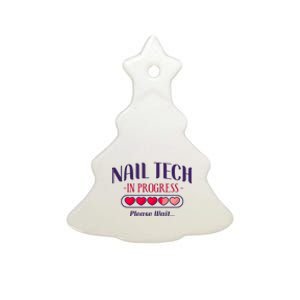 Nail Tech Quote Work Uniform Nail Polish Future Ceramic Tree Ornament