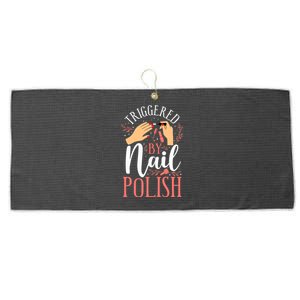 Nail Tech Quote Work Uniform Nail Polish Large Microfiber Waffle Golf Towel