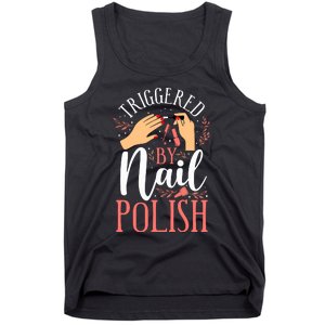 Nail Tech Quote Work Uniform Nail Polish Tank Top