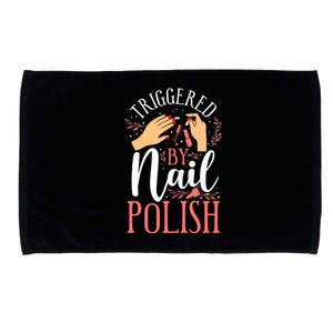 Nail Tech Quote Work Uniform Nail Polish Microfiber Hand Towel