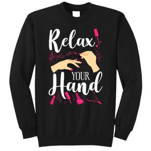 Nail Tech Quote Work Uniform Nail Polish Sweatshirt