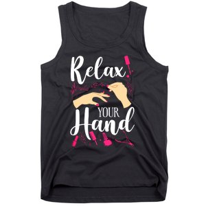 Nail Tech Quote Work Uniform Nail Polish Tank Top