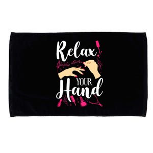 Nail Tech Quote Work Uniform Nail Polish Microfiber Hand Towel