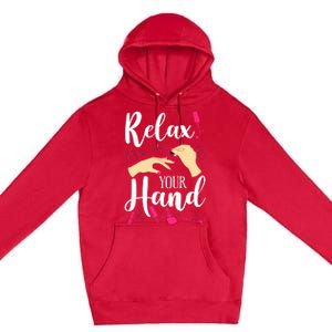 Nail Tech Quote Work Uniform Nail Polish Premium Pullover Hoodie