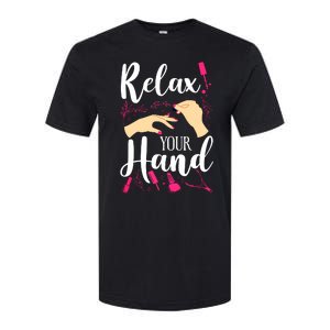 Nail Tech Quote Work Uniform Nail Polish Softstyle CVC T-Shirt