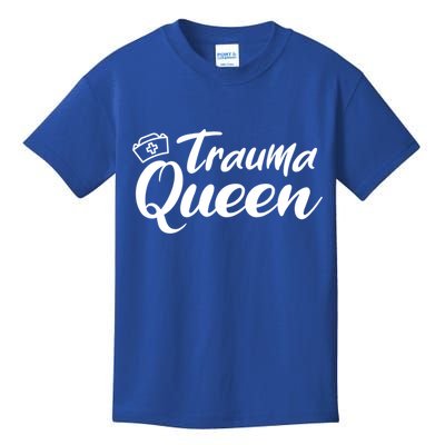 Nursing Trauma Queen Nicu Icu Nurse Er Gift Funny Gift Kids T-Shirt