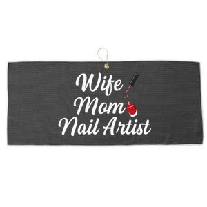 Nail Tech Quote For Your Nail Artist Mom Large Microfiber Waffle Golf Towel