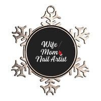 Nail Tech Quote For Your Nail Artist Mom Metallic Star Ornament