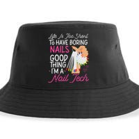 Nail Tech Quote Work Uniform Nail Polish Sustainable Bucket Hat