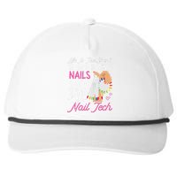 Nail Tech Quote Work Uniform Nail Polish Snapback Five-Panel Rope Hat