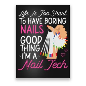 Nail Tech Quote Work Uniform Nail Polish Poster