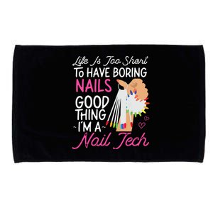 Nail Tech Quote Work Uniform Nail Polish Microfiber Hand Towel