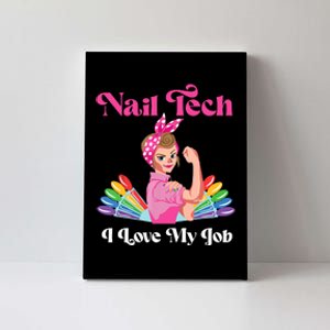 Nail Tech Quote Work Uniform Nail Polish Canvas