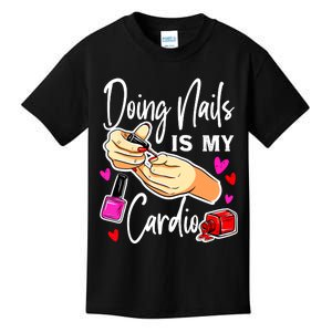 Nail Tech Quote Work Uniform Nail Polish Kids T-Shirt