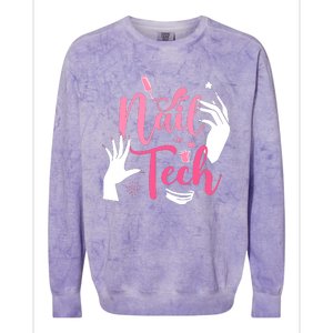 Nail Tech Quote Work Uniform Nail Polish Colorblast Crewneck Sweatshirt