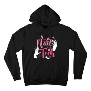 Nail Tech Quote Work Uniform Nail Polish Hoodie