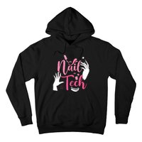 Nail Tech Quote Work Uniform Nail Polish Hoodie