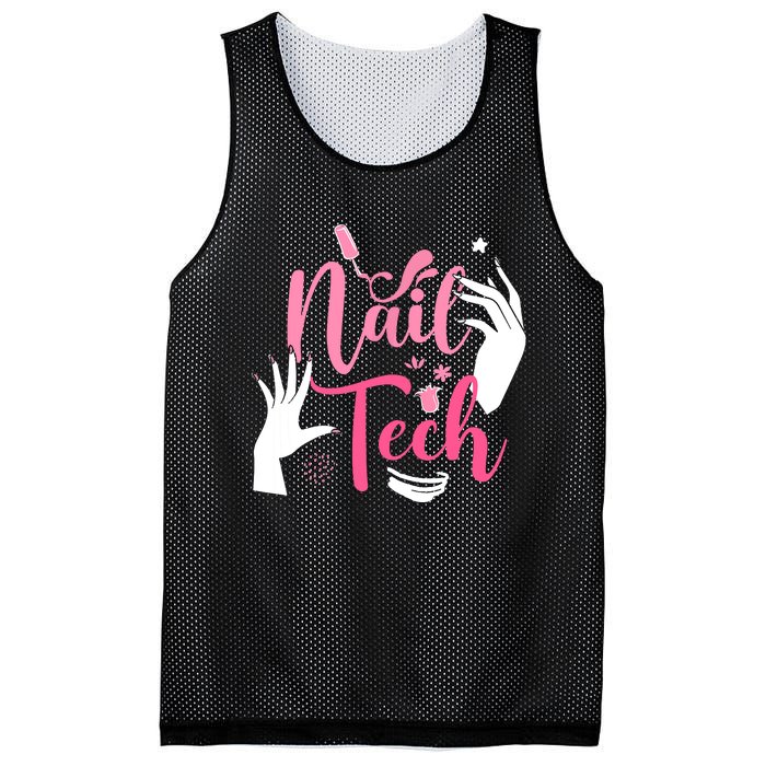 Nail Tech Quote Work Uniform Nail Polish Mesh Reversible Basketball Jersey Tank