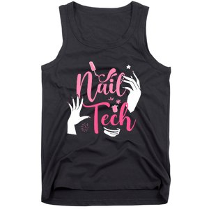 Nail Tech Quote Work Uniform Nail Polish Tank Top