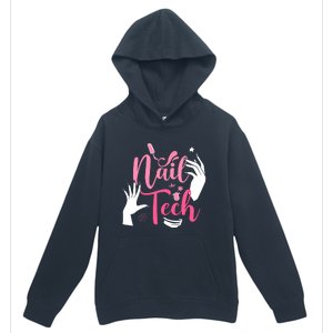 Nail Tech Quote Work Uniform Nail Polish Urban Pullover Hoodie