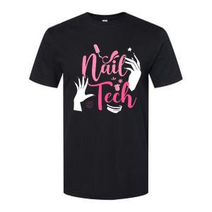 Nail Tech Quote Work Uniform Nail Polish Softstyle CVC T-Shirt