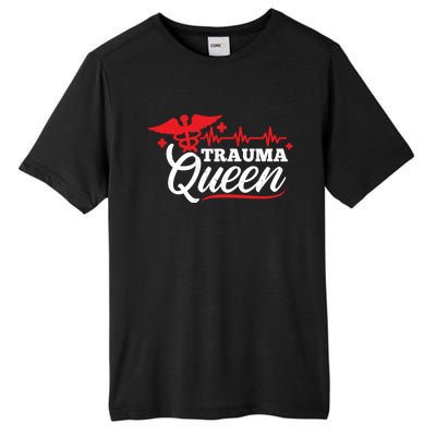 Nurse Trauma Queen Gift Tall Fusion ChromaSoft Performance T-Shirt