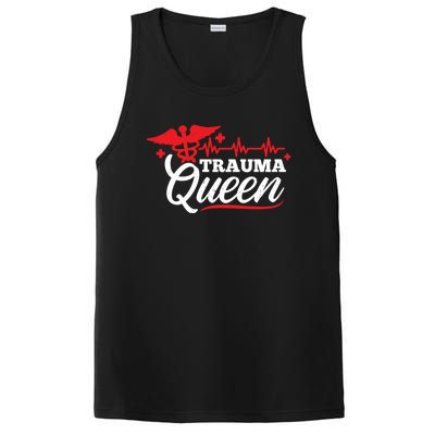 Nurse Trauma Queen Gift PosiCharge Competitor Tank