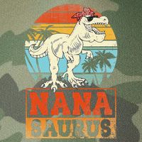 Nanasaurus T Rex Dinosaur Nana Saurus Family Matching Legacy Tie Dye Trucker Hat