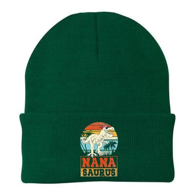 Nanasaurus T Rex Dinosaur Nana Saurus Family Matching Knit Cap Winter Beanie