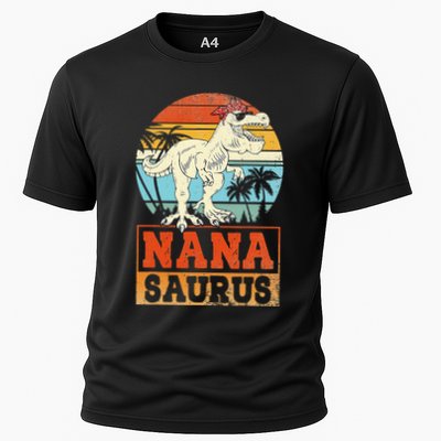 Nanasaurus T Rex Dinosaur Nana Saurus Family Matching Performance Shirt