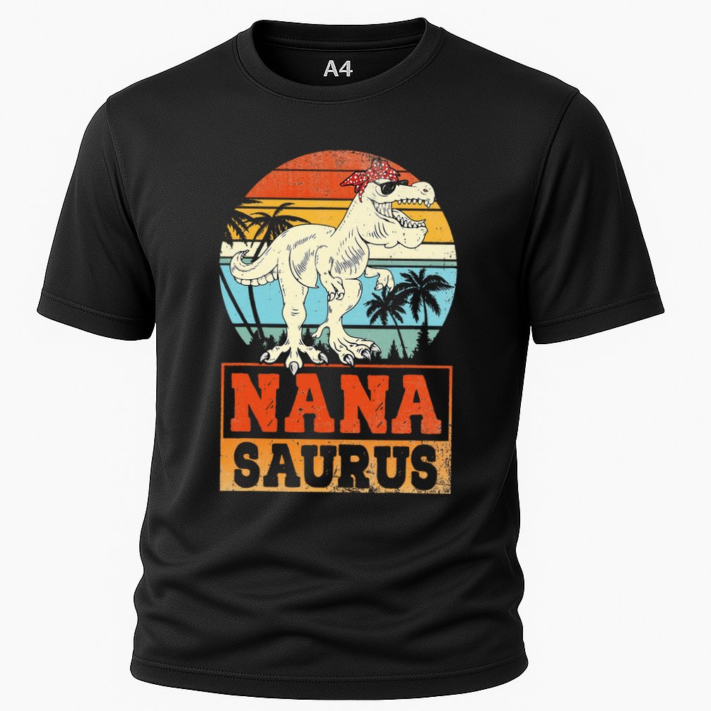 Nanasaurus T Rex Dinosaur Nana Saurus Family Matching Performance Shirt