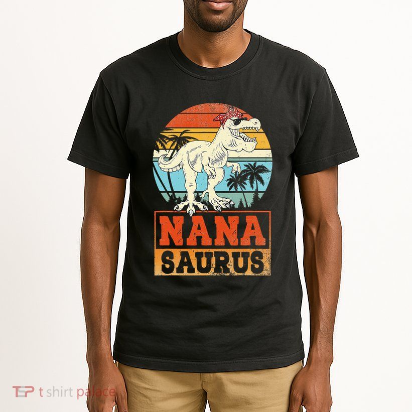Nanasaurus T Rex Dinosaur Nana Saurus Family Matching Tall T-Shirt