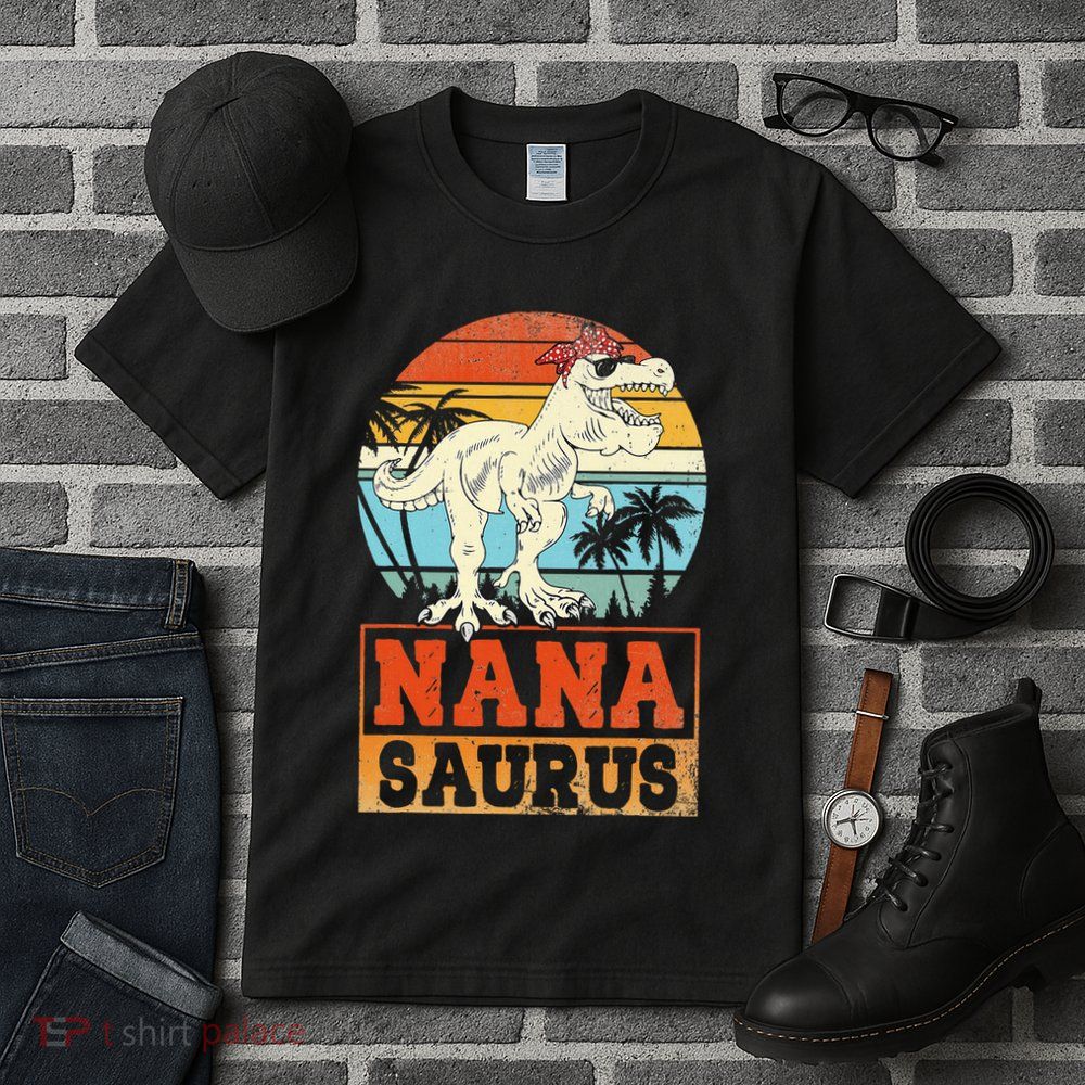 Nanasaurus T Rex Dinosaur Nana Saurus Family Matching Tall T-Shirt