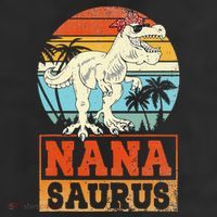 Nanasaurus T Rex Dinosaur Nana Saurus Family Matching Adult Drive Performance Visor
