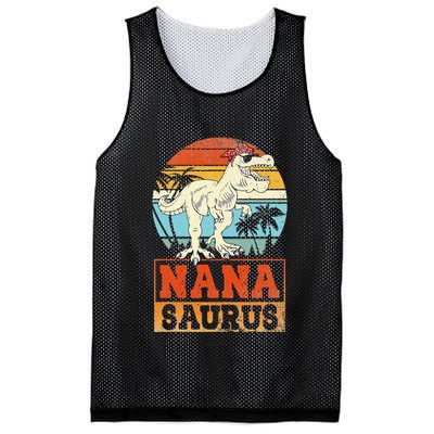 Nanasaurus T Rex Dinosaur Nana Saurus Family Matching Mesh Reversible Basketball Jersey Tank